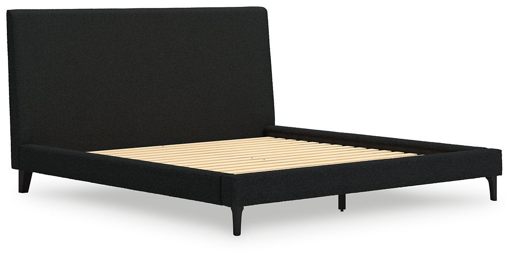 Cadmori Upholstered Bed with Roll Slats - Furniture 4 Less (Jacksonville, NC)