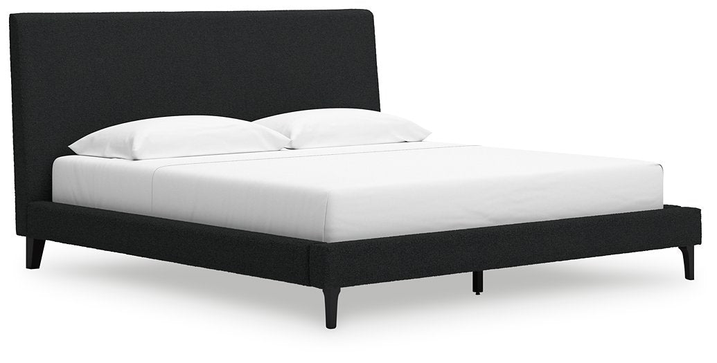 Cadmori Upholstered Bed with Roll Slats - Furniture 4 Less (Jacksonville, NC)
