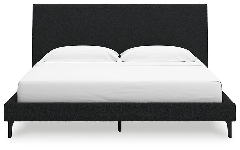 Cadmori Upholstered Bed with Roll Slats - Furniture 4 Less (Jacksonville, NC)