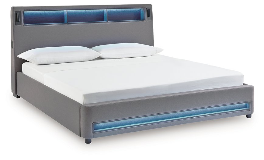 Verishaw Upholstered Bed - Furniture 4 Less (Jacksonville, NC)
