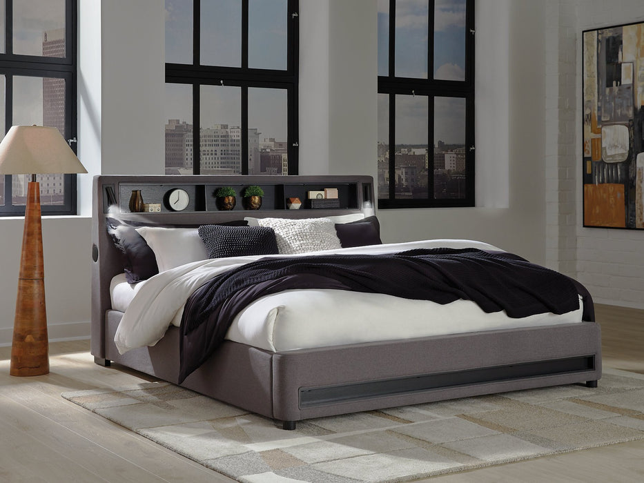 Verishaw Upholstered Bed - Furniture 4 Less (Jacksonville, NC)