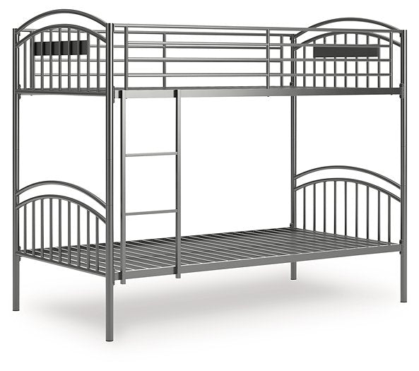 Lanceburg Bunk Bed with Ladder - Furniture 4 Less (Jacksonville, NC)