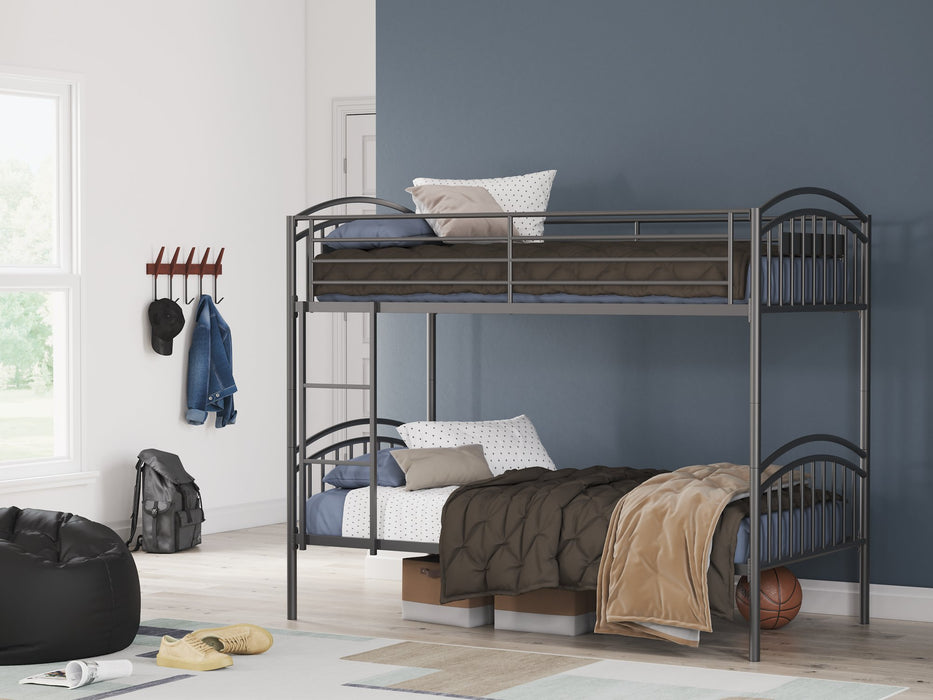 Lanceburg Bunk Bed with Ladder - Furniture 4 Less (Jacksonville, NC)