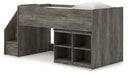 Frandern Loft Bed with Bookcase Storage - Furniture 4 Less (Jacksonville, NC)