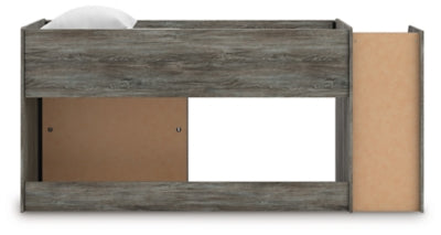 Frandern Loft Bed with Bookcase Storage - Furniture 4 Less (Jacksonville, NC)