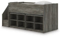 Frandern Loft Bed with Bookcase Storage - Furniture 4 Less (Jacksonville, NC)