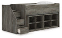 Frandern Loft Bed with Bookcase Storage - Furniture 4 Less (Jacksonville, NC)