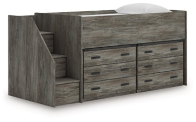Frandern Loft Bed with Drawer Storage - Furniture 4 Less (Jacksonville, NC)
