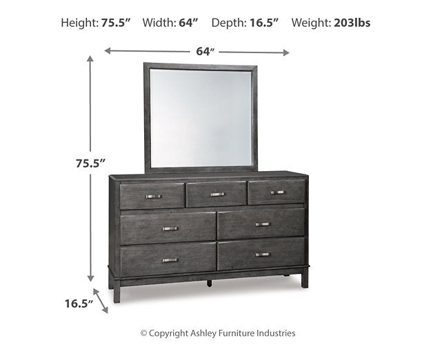 Caitbrook Dresser and Mirror - Furniture 4 Less (Jacksonville, NC)