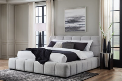 Grendusk Upholstered Bed - Furniture 4 Less (Jacksonville, NC)