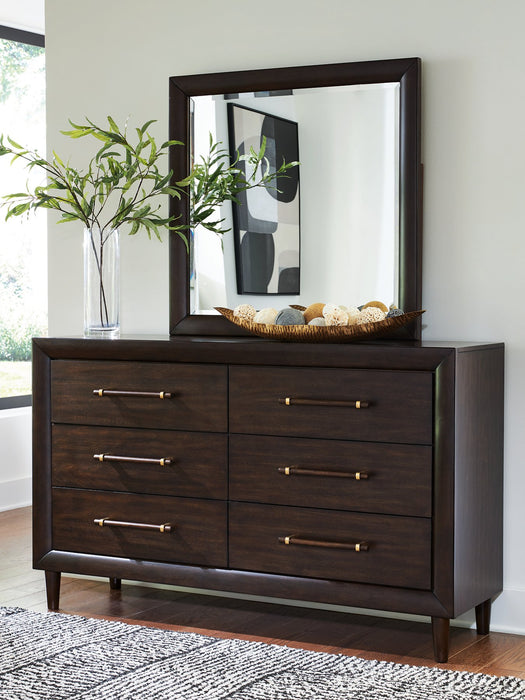 Dantenton Dresser and Mirror - Furniture 4 Less (Jacksonville, NC)