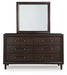 Dantenton Dresser and Mirror - Furniture 4 Less (Jacksonville, NC)