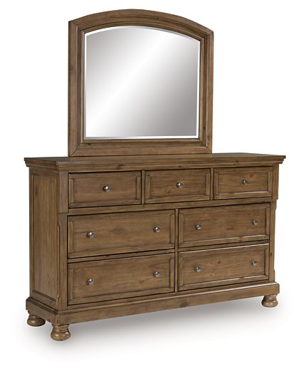 Feddinger Dresser and Mirror - Furniture 4 Less (Jacksonville, NC)