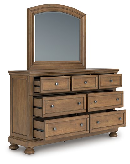 Feddinger Dresser and Mirror - Furniture 4 Less (Jacksonville, NC)