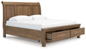 Feddinger Panel Storage Bed - Furniture 4 Less (Jacksonville, NC)