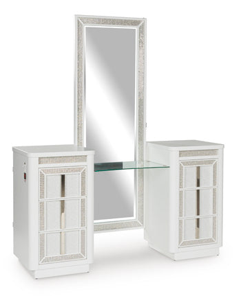 Chalanna Vanity with Mirror - Furniture 4 Less (Jacksonville, NC)