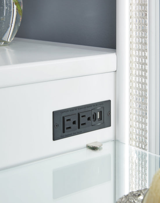 Chalanna Vanity with Mirror - Furniture 4 Less (Jacksonville, NC)