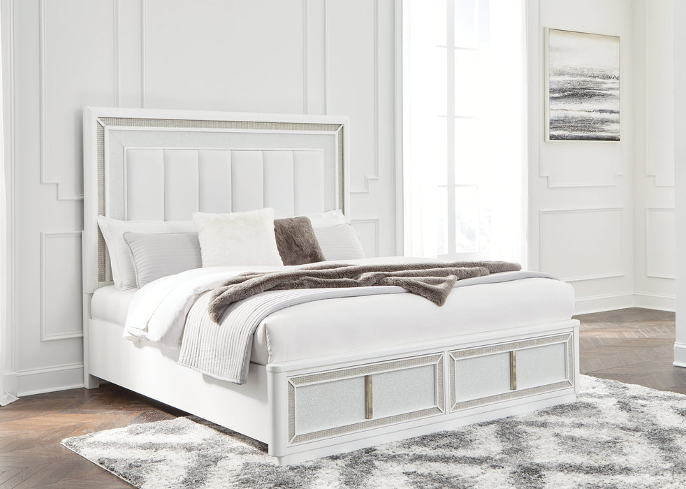 Chalanna Upholstered Storage Bed - Furniture 4 Less (Jacksonville, NC)