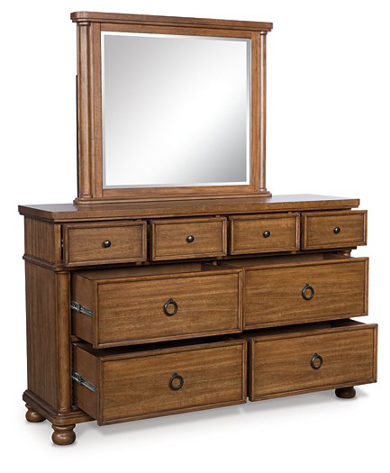 Chadworth Dresser and Mirror - Furniture 4 Less (Jacksonville, NC)
