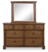 Chadworth Dresser and Mirror - Furniture 4 Less (Jacksonville, NC)