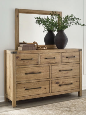 Ridgester Dresser and Mirror - Furniture 4 Less (Jacksonville, NC)