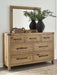 Ridgester Dresser and Mirror - Furniture 4 Less (Jacksonville, NC)