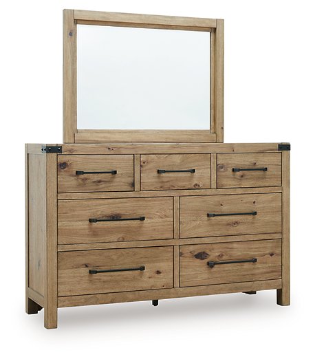 Ridgester Dresser and Mirror - Furniture 4 Less (Jacksonville, NC)