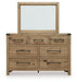 Ridgester Dresser and Mirror - Furniture 4 Less (Jacksonville, NC)