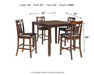 Bennox Counter Height Dining Table and Bar Stools (Set of 5) - Furniture 4 Less (Jacksonville, NC)