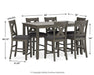 Caitbrook Counter Height Dining Table and Bar Stools (Set of 7) - Furniture 4 Less (Jacksonville, NC)