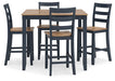Gesthaven Counter Height Dining Table and 4 Barstools (Set of 5) - Furniture 4 Less (Jacksonville, NC)