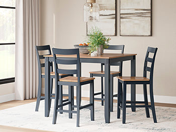 Gesthaven Counter Height Dining Table and 4 Barstools (Set of 5) - Furniture 4 Less (Jacksonville, NC)