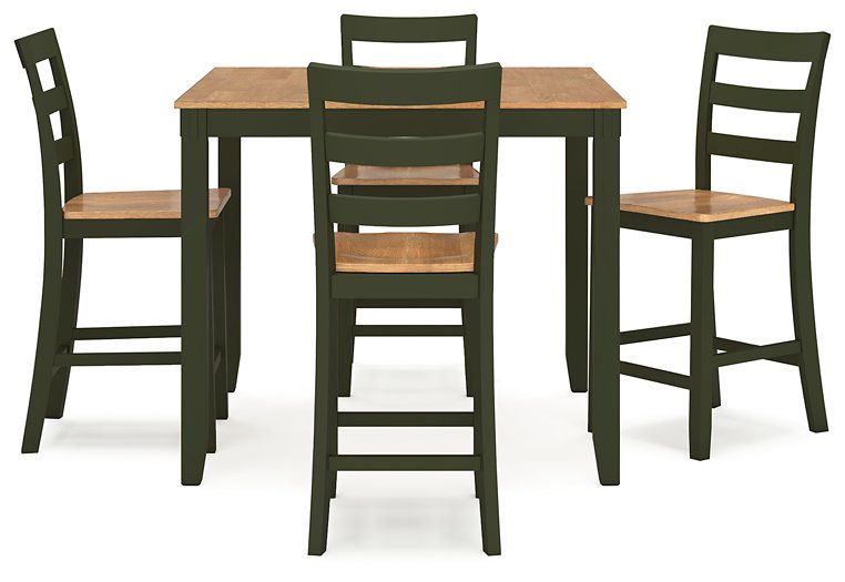 Gesthaven Counter Height Dining Table and 4 Barstools (Set of 5) - Furniture 4 Less (Jacksonville, NC)
