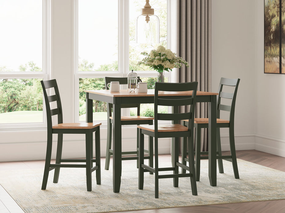 Gesthaven Counter Height Dining Table and 4 Barstools (Set of 5) - Furniture 4 Less (Jacksonville, NC)