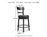 Valebeck Counter Height Bar Stool - Furniture 4 Less (Jacksonville, NC)