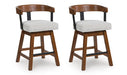 Ralene Counter Height Barstool (Set of 2) - Furniture 4 Less (Jacksonville, NC)