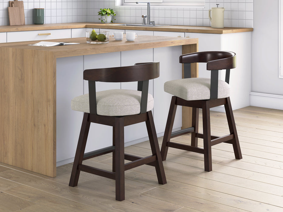 Haddigan Counter Height Barstool (Set of 2) - Furniture 4 Less (Jacksonville, NC)