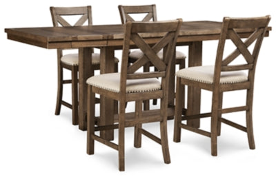Moriville Counter Height Dining Set - Furniture 4 Less (Jacksonville, NC)