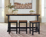 Wildenauer Counter Height Dining Table and 3 Barstools Set - Furniture 4 Less (Jacksonville, NC)