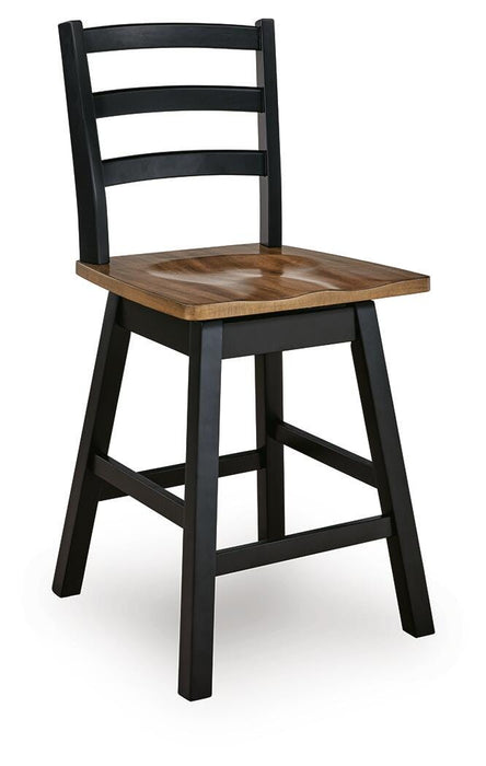 Wildenauer Counter Height Swivel Barstool - Furniture 4 Less (Jacksonville, NC)
