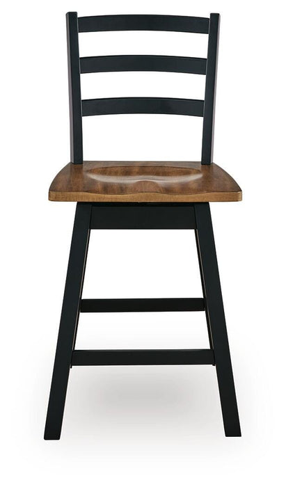 Wildenauer Counter Height Swivel Barstool - Furniture 4 Less (Jacksonville, NC)