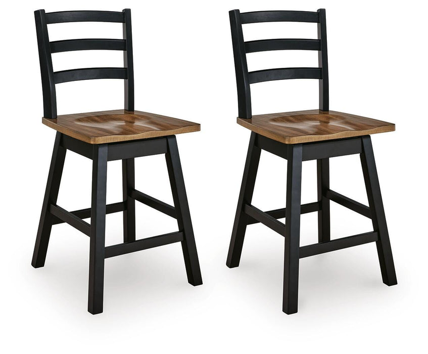 Wildenauer Counter Height Swivel Barstool - Furniture 4 Less (Jacksonville, NC)