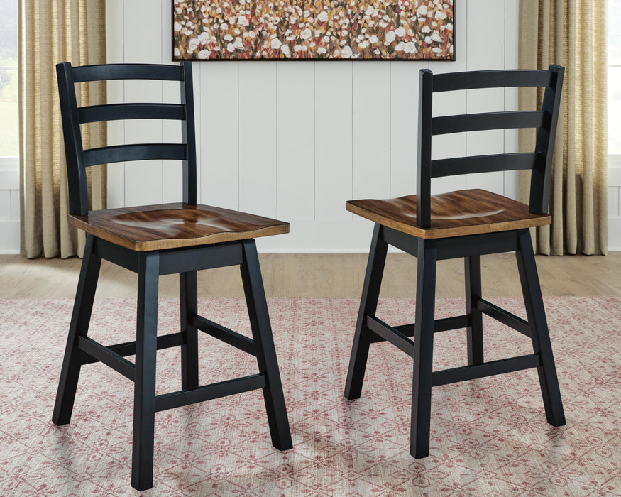 Wildenauer Counter Height Swivel Barstool - Furniture 4 Less (Jacksonville, NC)