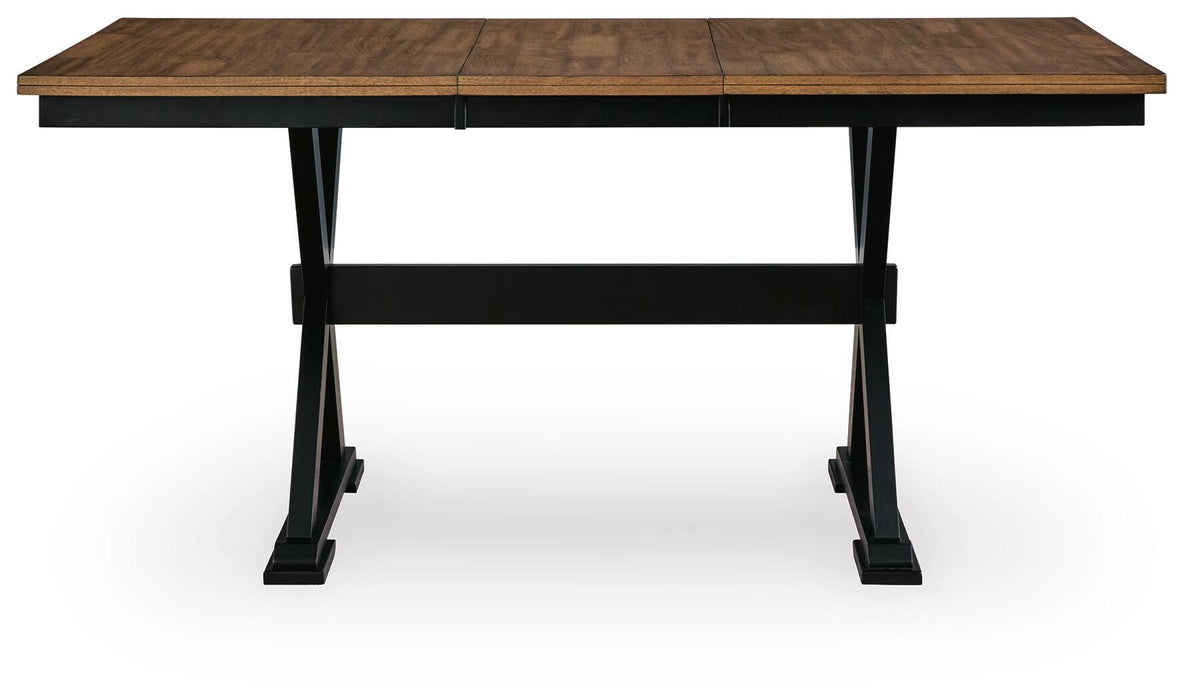 Wildenauer Counter Height Butterfly Extension Table - Furniture 4 Less (Jacksonville, NC)