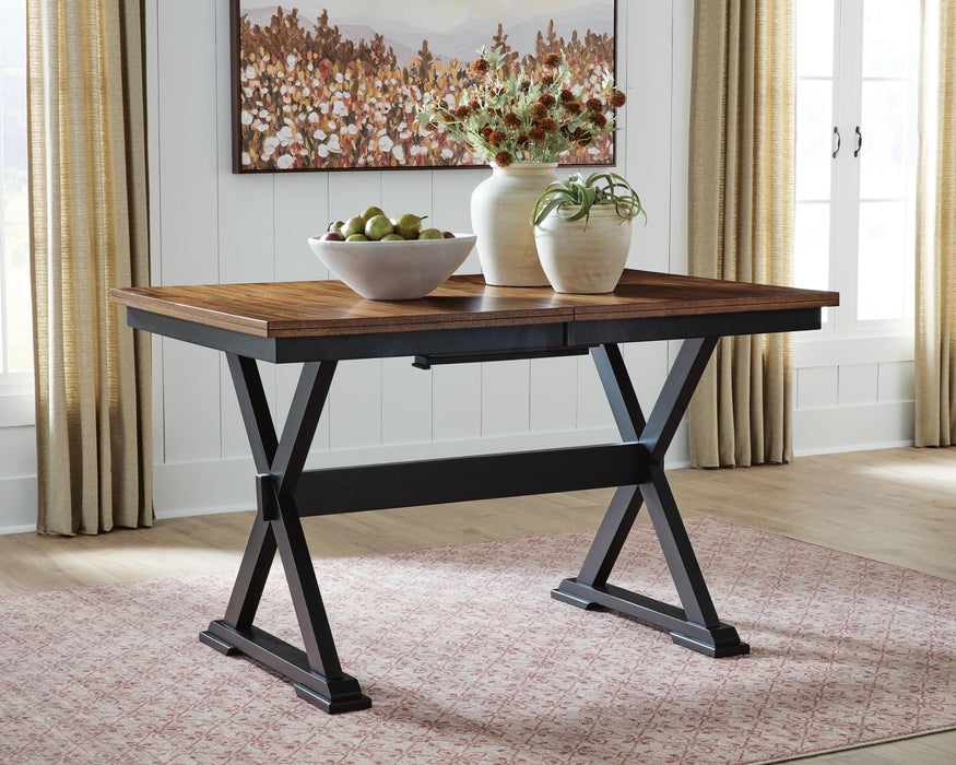 Wildenauer Counter Height Butterfly Extension Table - Furniture 4 Less (Jacksonville, NC)