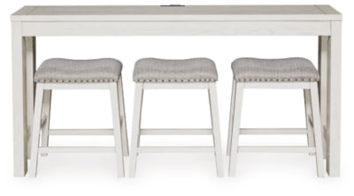 Robbinsdale Counter Height Dining Table and 3 Barstools Set - Furniture 4 Less (Jacksonville, NC)
