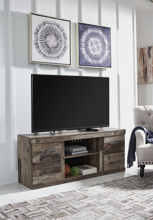 Derekson TV Stand with Electric Fireplace - Furniture 4 Less (Jacksonville, NC)