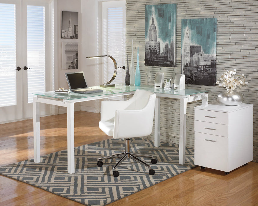 Baraga Home Office L-Desk - Furniture 4 Less (Jacksonville, NC)