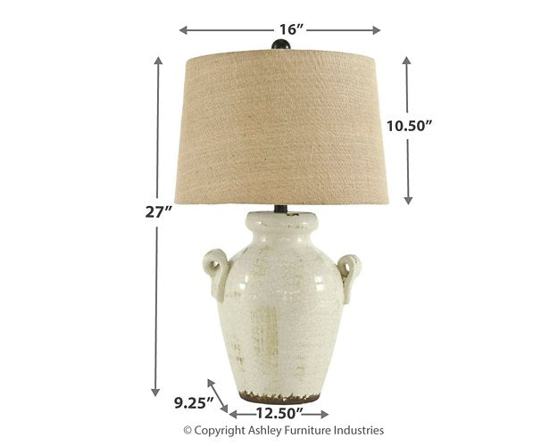 Emelda Table Lamp - Furniture 4 Less (Jacksonville, NC)