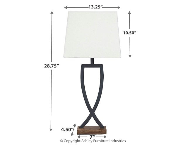 Makara Table Lamp (Set of 2) - Furniture 4 Less (Jacksonville, NC)